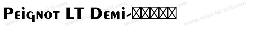 Peignot LT Demi字体转换